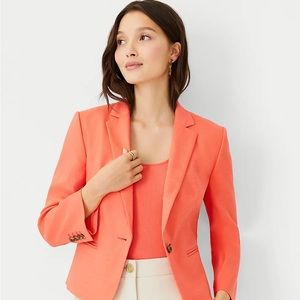 Ann Taylor, coral blazer, size 10